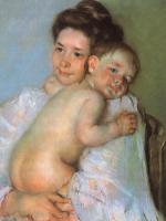 Cassatt, Mary - Mother Berthe Holding Her Baby